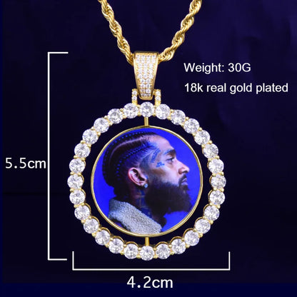 Custom Spinning Medallion Necklace