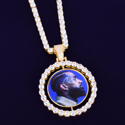 Custom Spinning Medallion Necklace