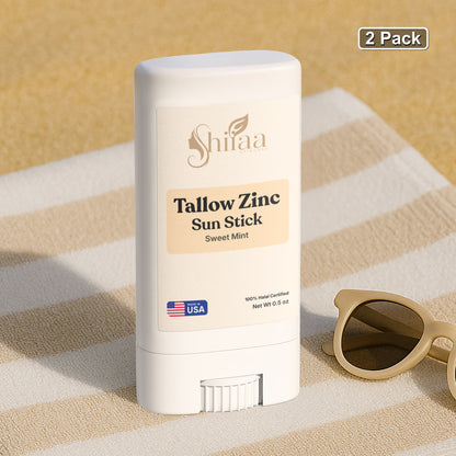 2 Pack Tallow Zinc Sun Stick