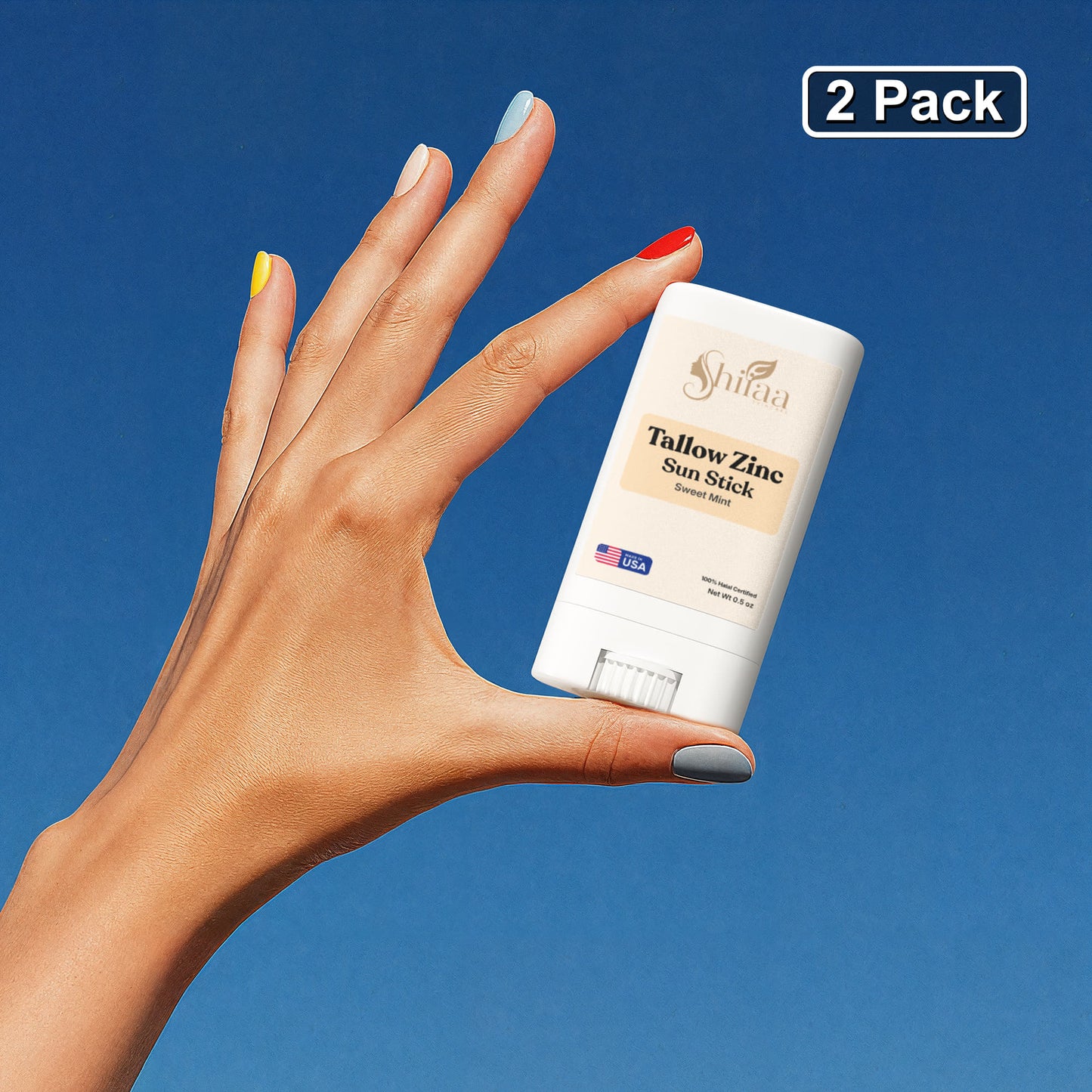 2 Pack Tallow Zinc Sun Stick