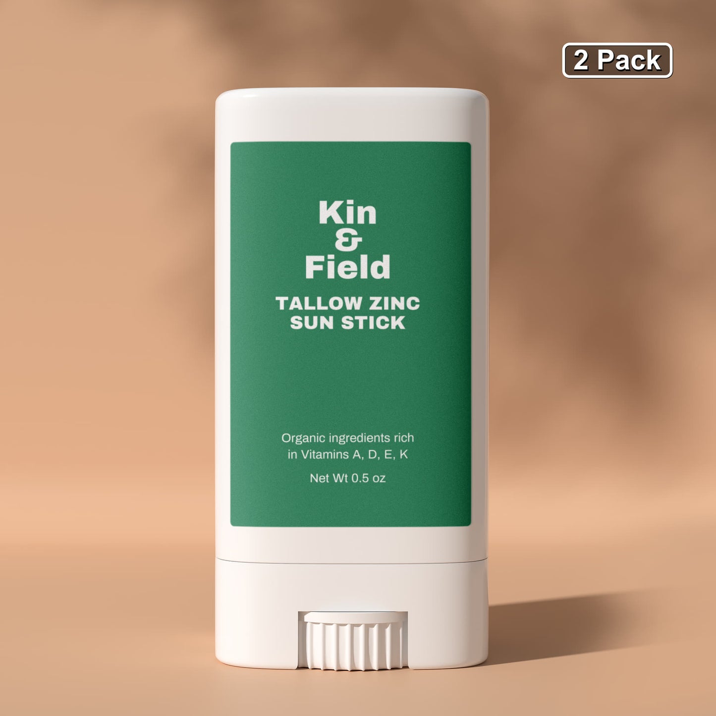 2 Pack Tallow Zinc Sun Stick