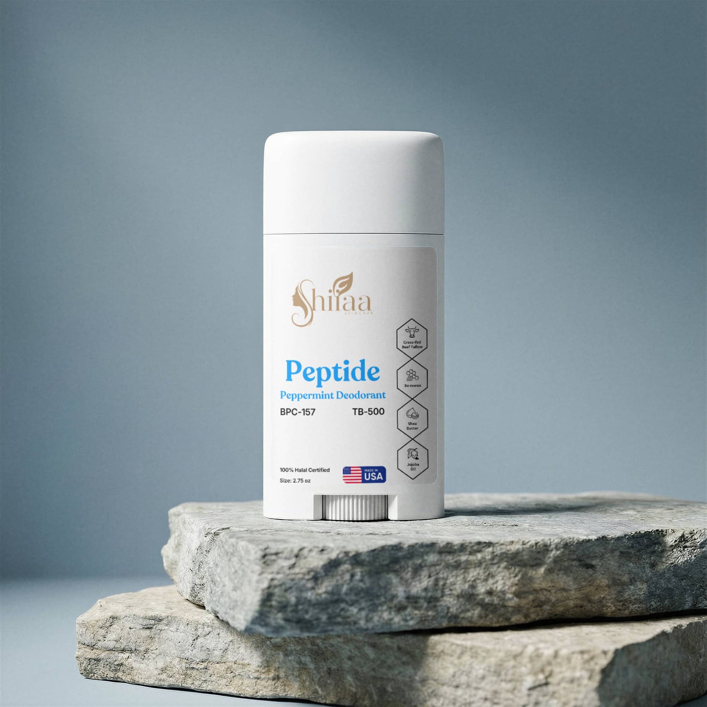2 Pack Peptide Peppermint Deodorant